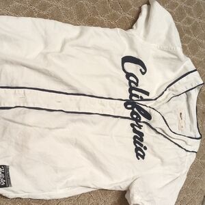 Hollister White Jersey Shirt Classic Style